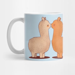 Cute Alpaca couple for Valentines Day Mug